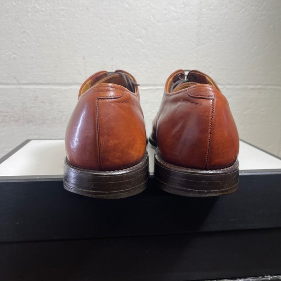 Allen Edmonds Byron 2034 Brown Leather Cap Toe Oxford Dress Shoes Men's 11 D - Picture 6 of 14